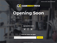 Tablet Screenshot of cleanenergypatch.com